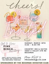 invite to Pink Bench presentation