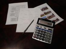 calculator and paper calculations